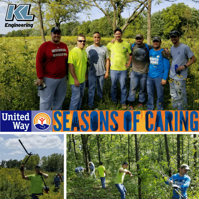 Photos of the staff mentioned working on the project.