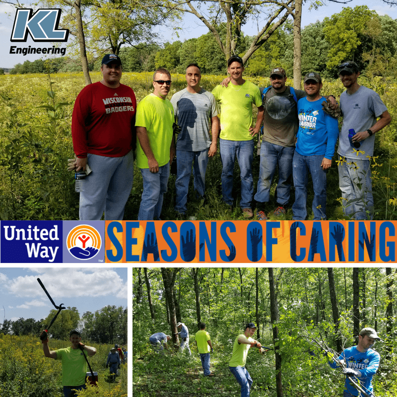 Photos of the staff mentioned working on the project.