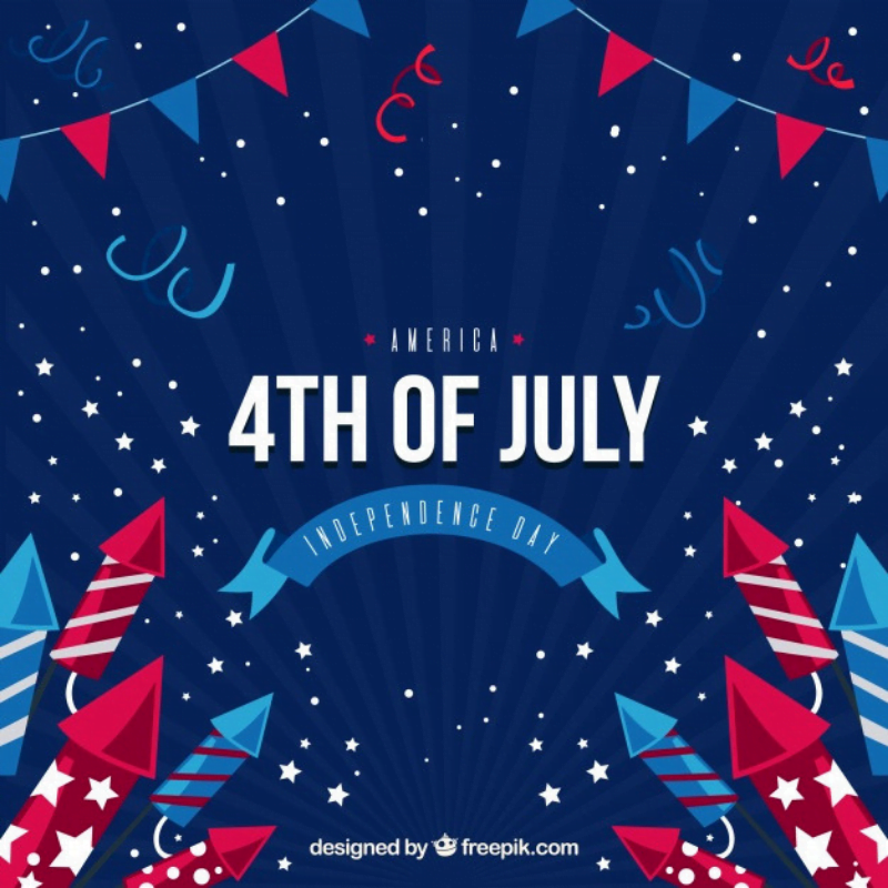 4th of July graphic