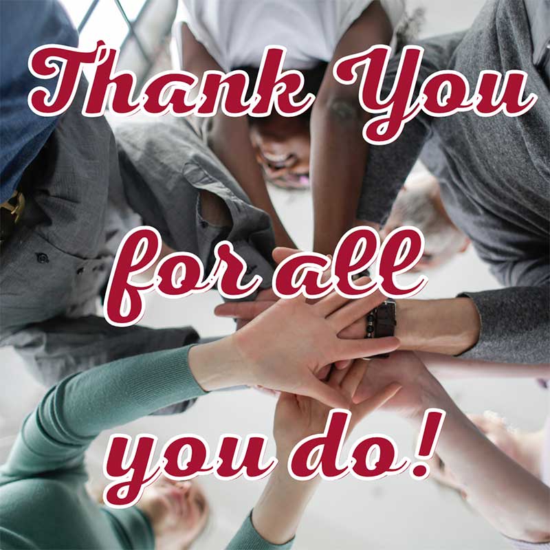 We Appreciate You!