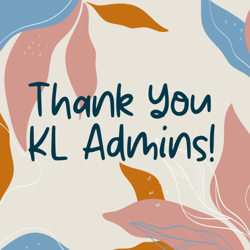 Thank You Admins!
