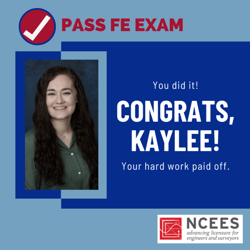 Kaylee Simon - Passed FE Exam!