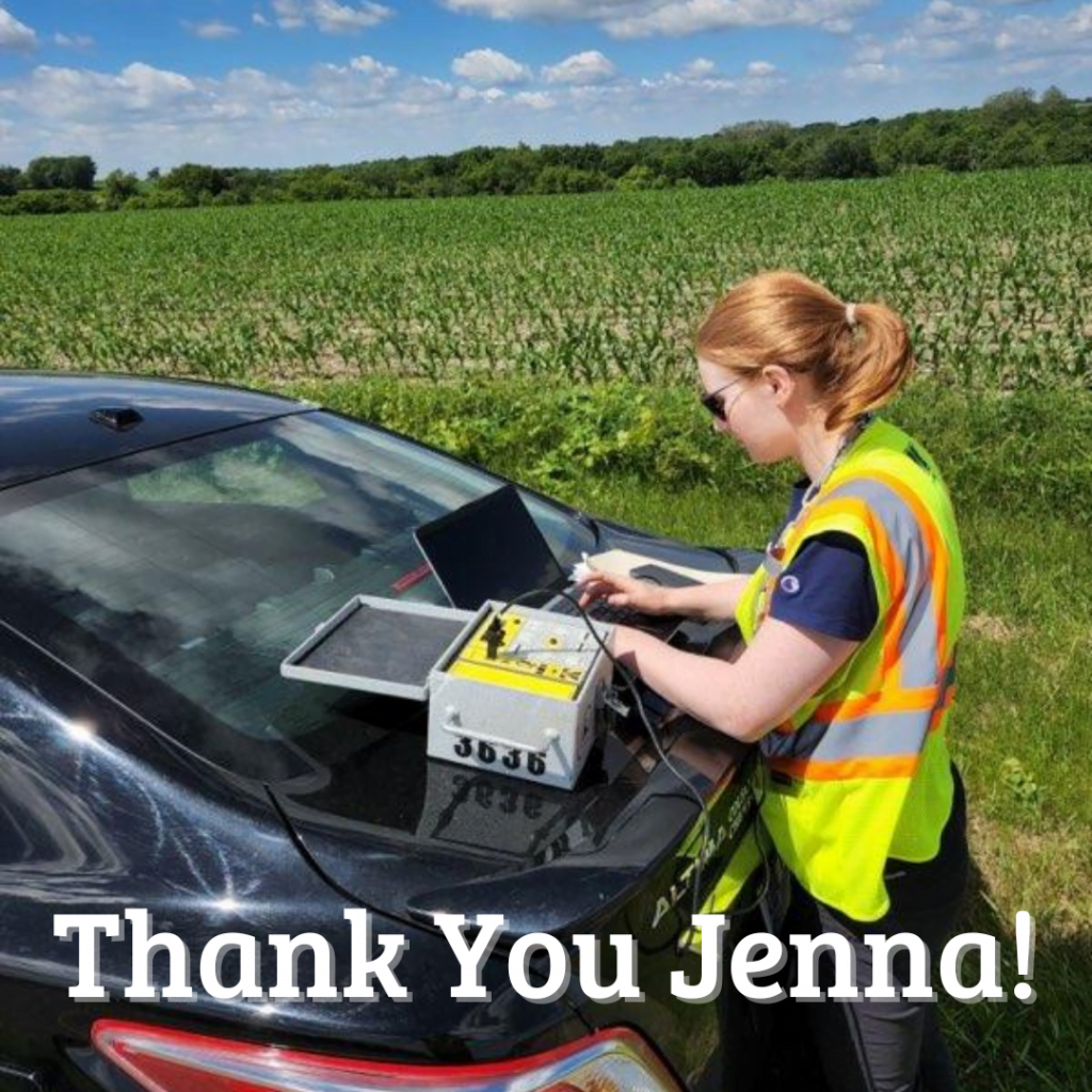 Thank You, Jenna Blomquist!