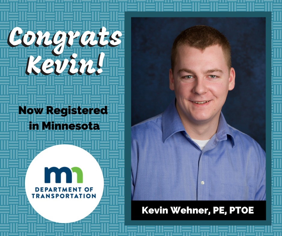 Congratulations Kevin