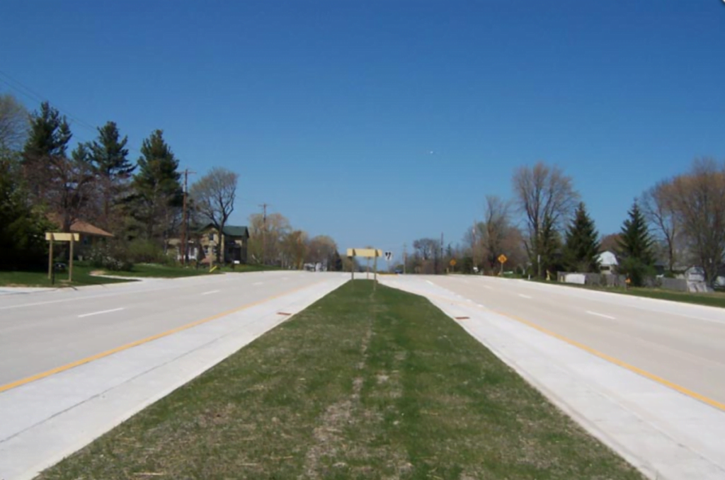 a divided highway