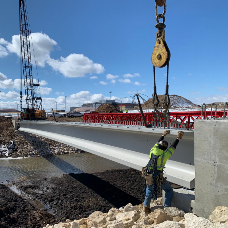 a bridge being built