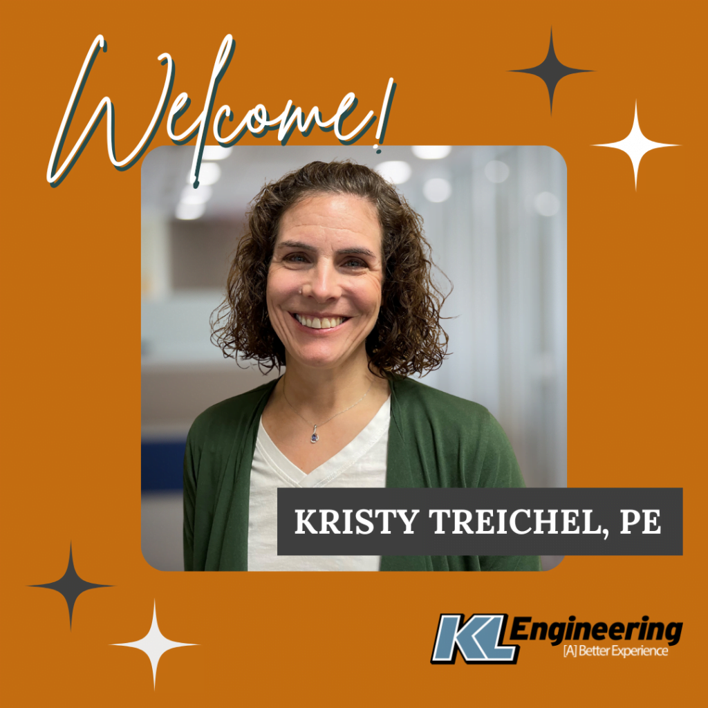 Photo of Kristy with KL logo