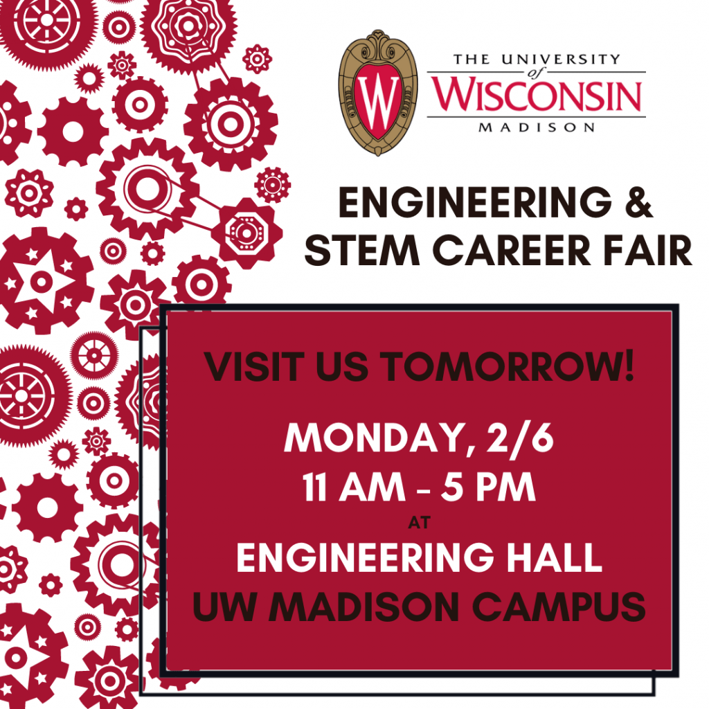 : Image of moving box with career fair details shared in the post