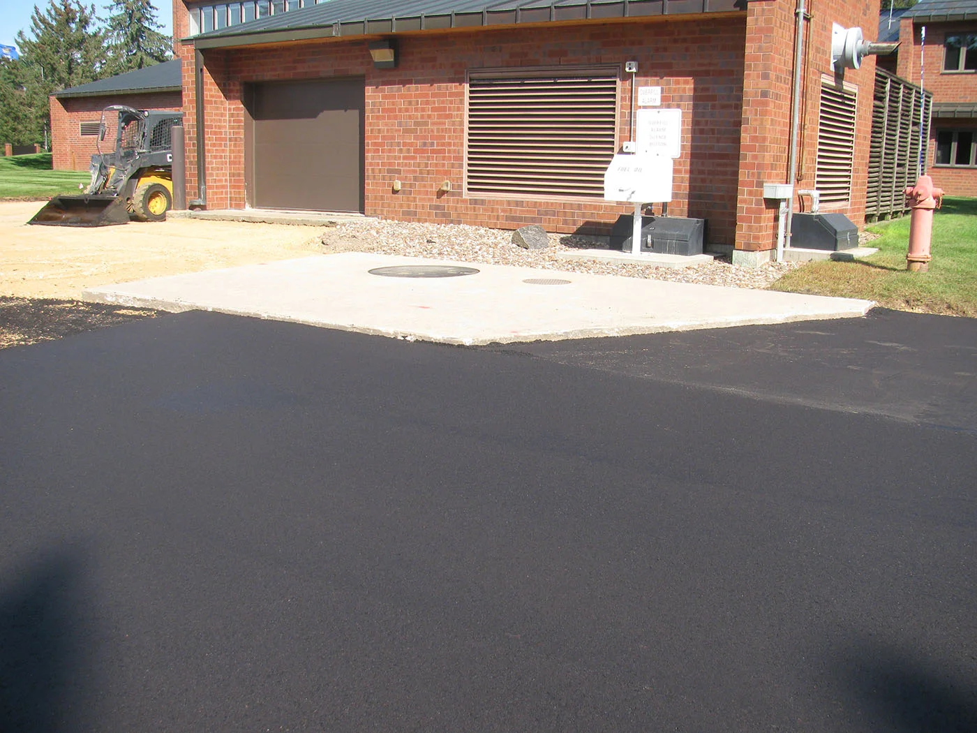 Paving process for the Wisconsin State Patrol Academy
