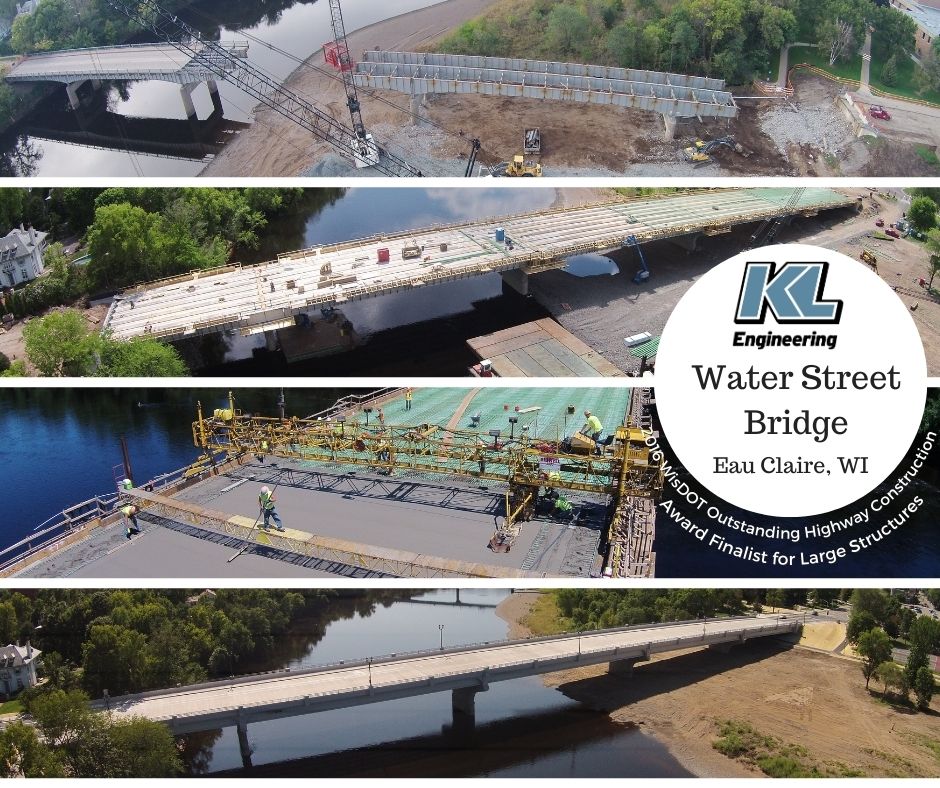 Photo of project area with award title and KL logo.