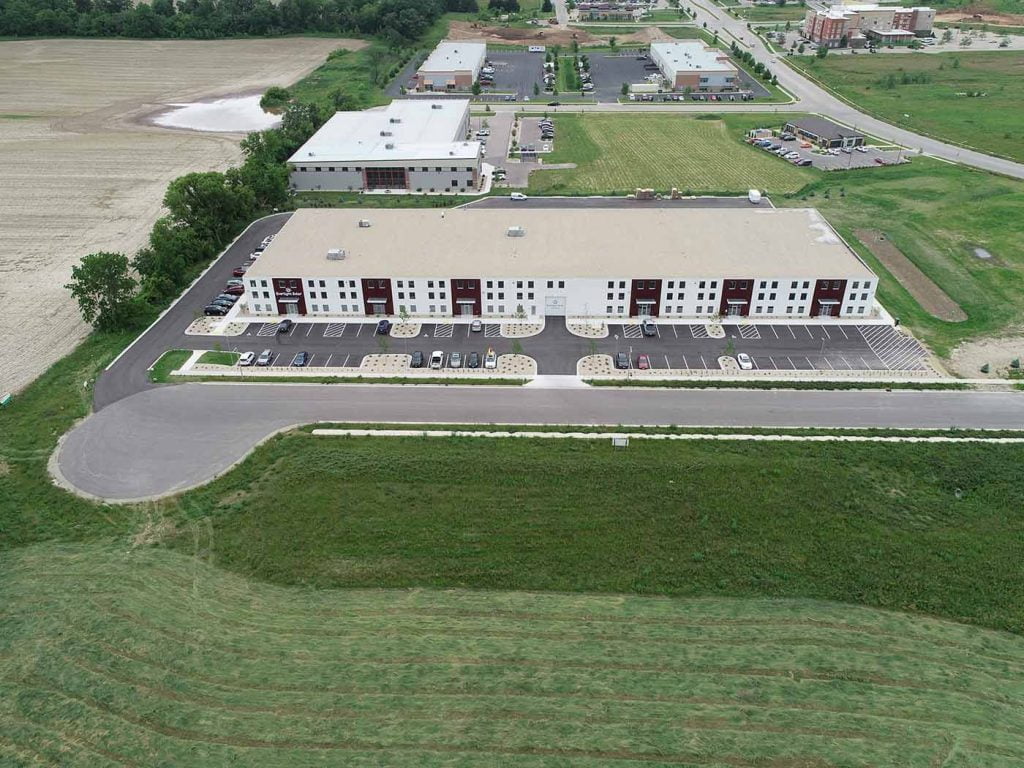 Everlight Solar Headquarters - Aerial photo of the entire facility
