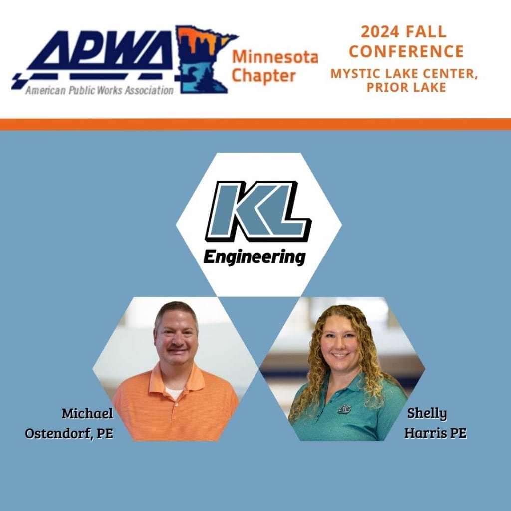 Graphic includes headshots of Michael and Shelly, along with the graphic from the APWA Minnesota Chapter