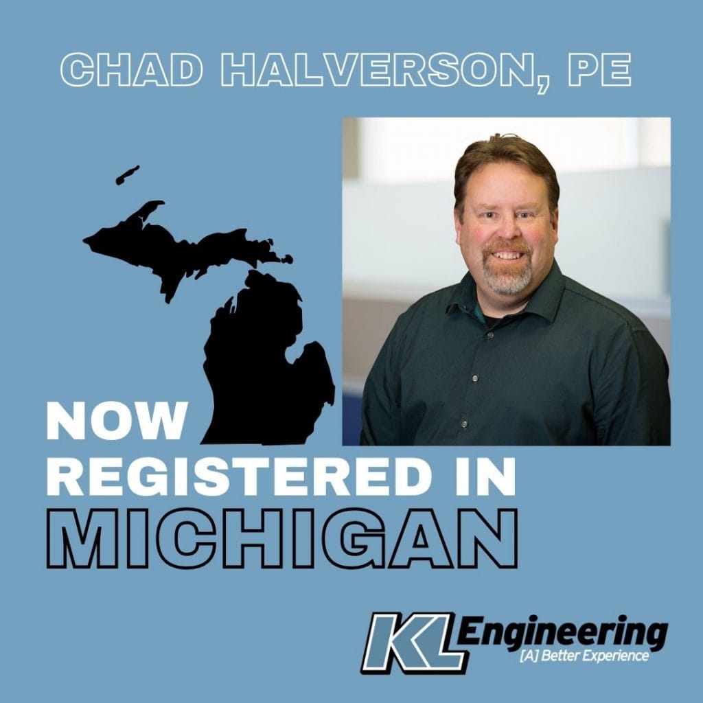 Graphic includes the silhouette of the state of Wisconsin, Chad Halverson's headshot and name, and the text "Licensed in Michigan."