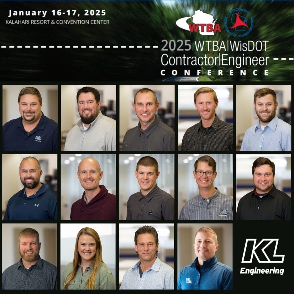 Graphic includes headshots of the people attending the conference, the KL logo, and details about where the conference is located.