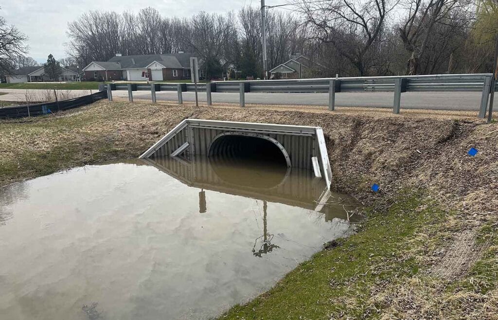 Willow Road culvert replacement in Town of Westport, Wisconsin