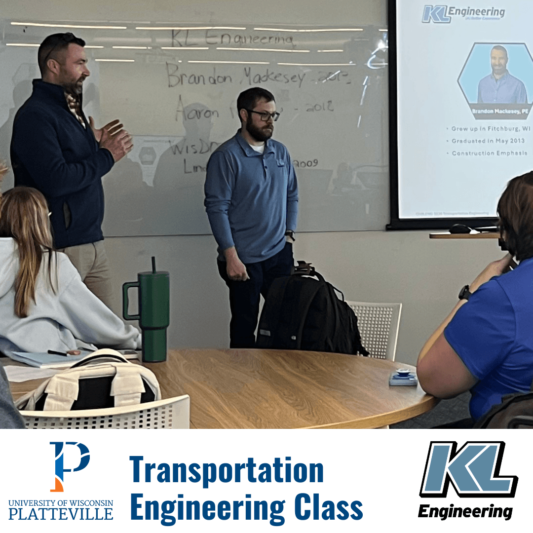 Engaging UW-Platteville Transportation Engineering Class | KL Engineering