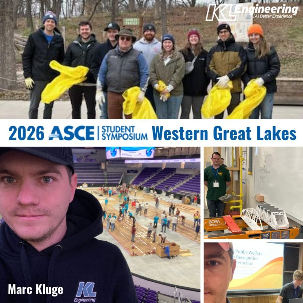 Graphic includes a collage of photos from the event, including a group photo of the clean up event.